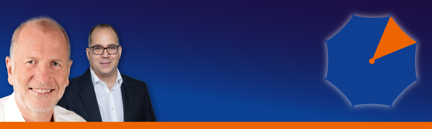 Head-Banner der Deutschen Bevölkerungsschutz Akademie (DeBAk) mit den Dozenten Andreas Karsten und Manuel Weiskopf.